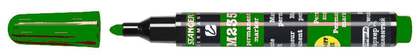 MARKER PERMANENT VARF ROTUND 1-3mm STANGER M235 VERDE